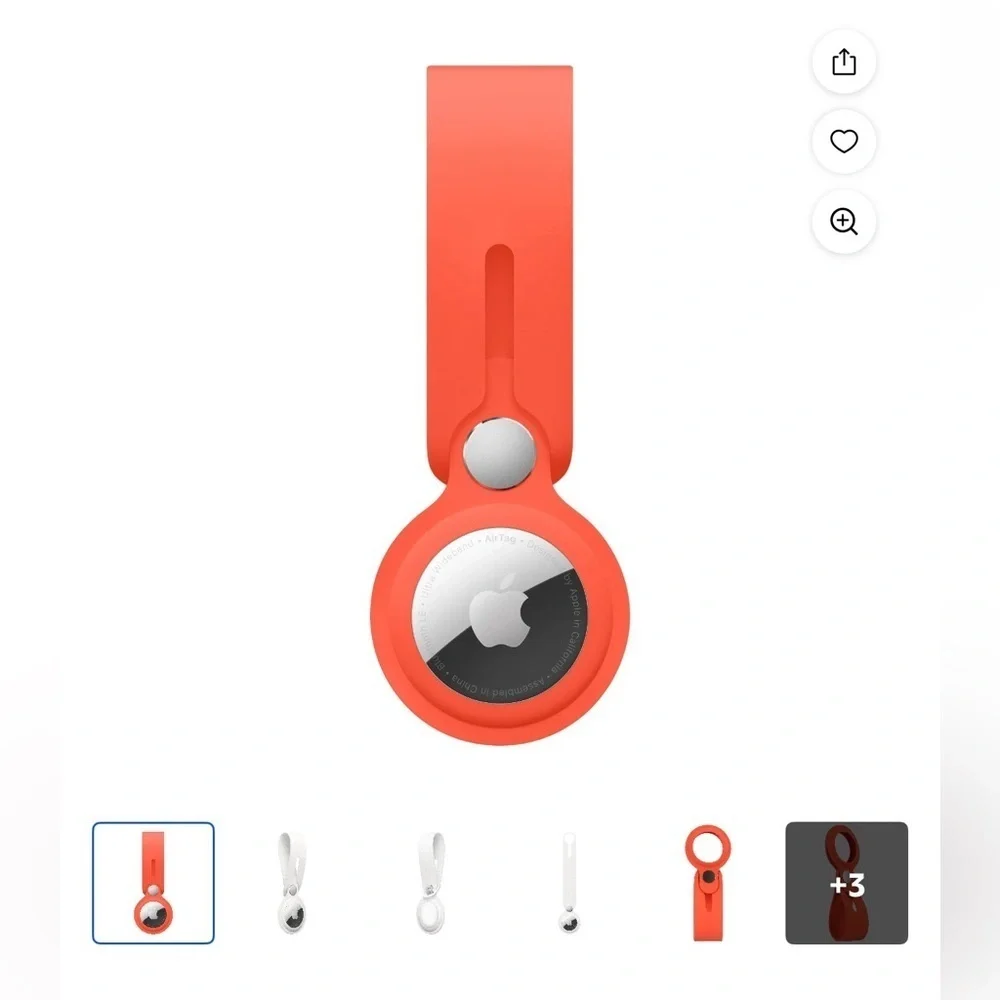 Apple AirTag Loop in electric orange